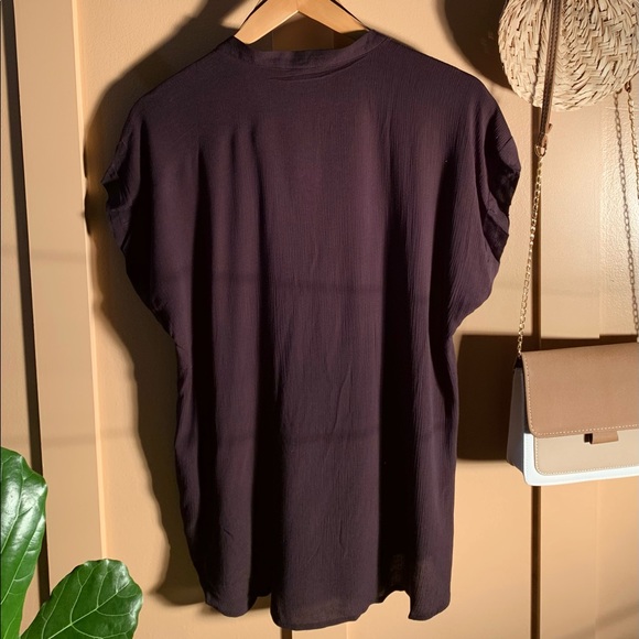 NWT | H&M Short-Sleeve V-Neck Tunic | Size XS - Picture 2 of 3